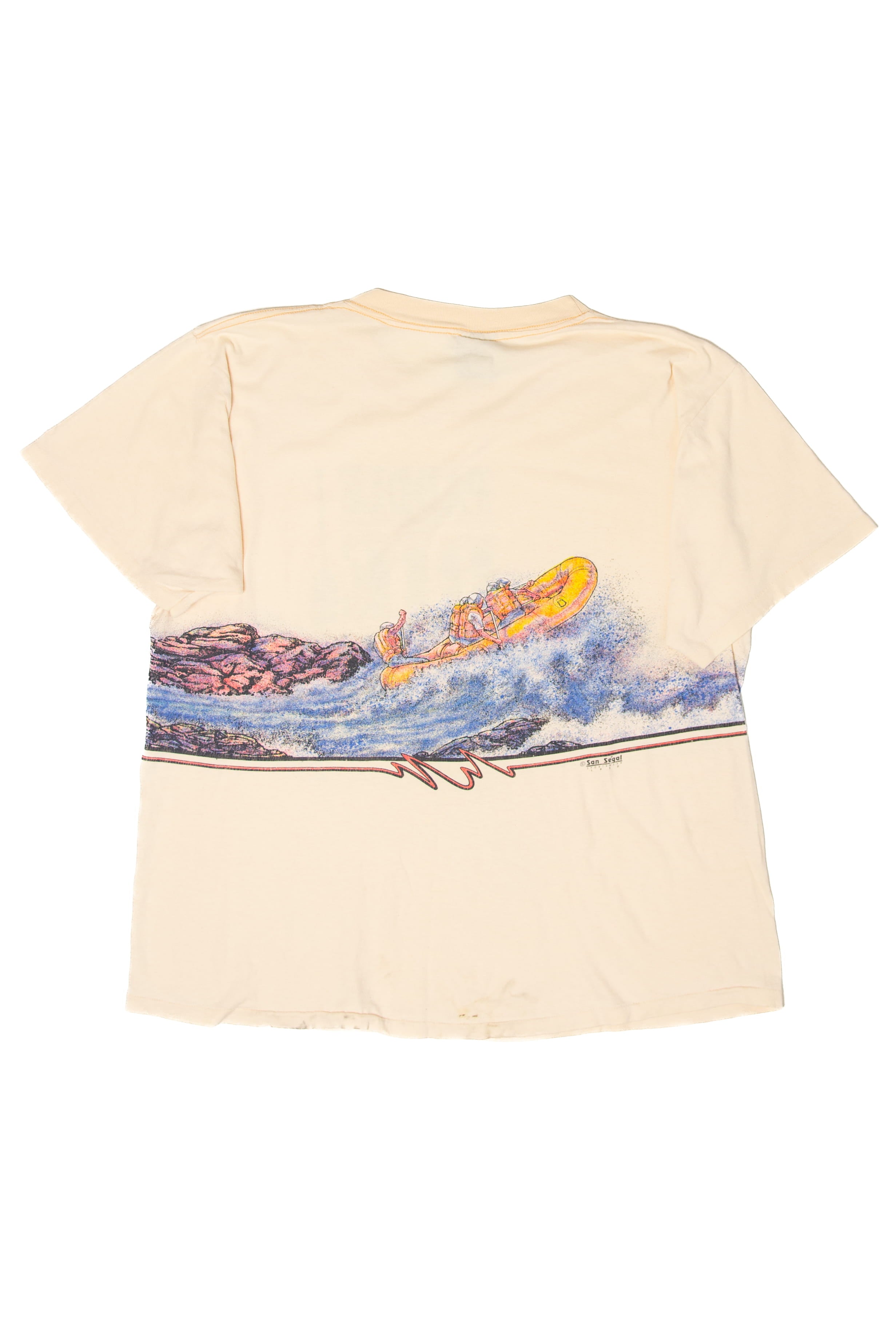 Vintage "Paddle Or Die" Nantahala River T-Shirt (1990s)