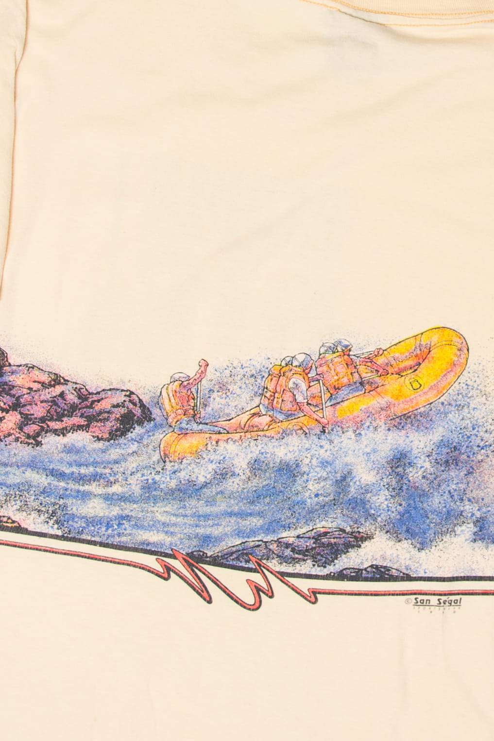 Vintage "Paddle Or Die" Nantahala River T-Shirt (1990s)