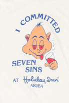 Vintage "Committed Seven Sins At Holiday Inn Aruba" T-Shirt (1980s)