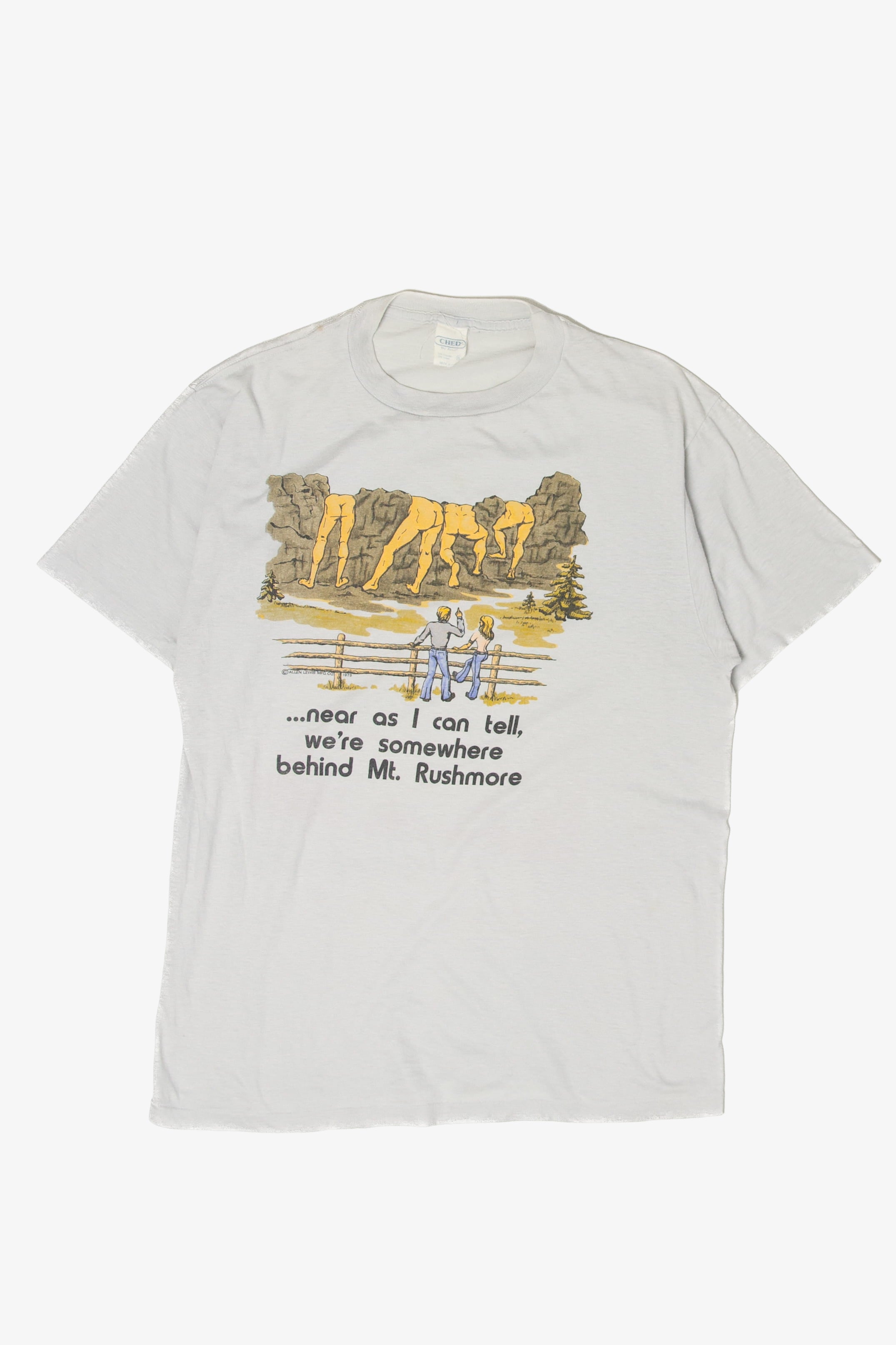 Vintage Funny Mount Rushmore T-Shirt (1970s)