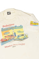 Vintage Budweiser Summernationals Winston Drag RacingT-Shirt (1980s)