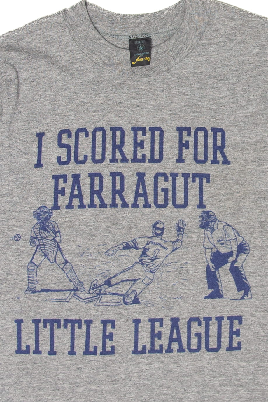 Vintage I Scored For Farragut Little League T-Shirt (1980s)