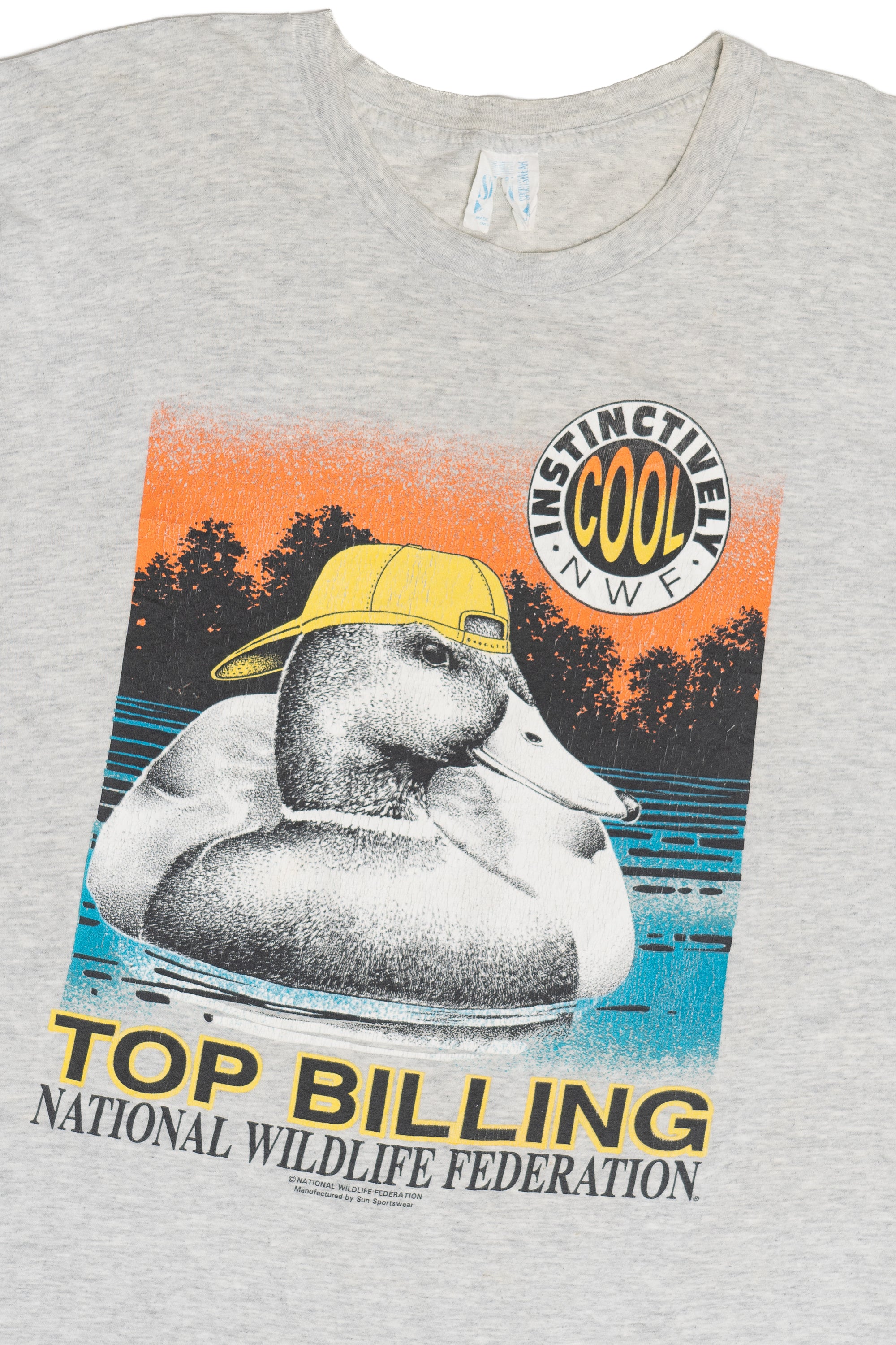 Vintage "Top Billing" National Wildlife Federation Cool Duck Graphic T-Shirt (1990s)