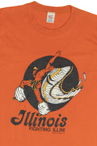 Vintage Illinois "Fighting Illini" Mascot T-Shirt (1980s)