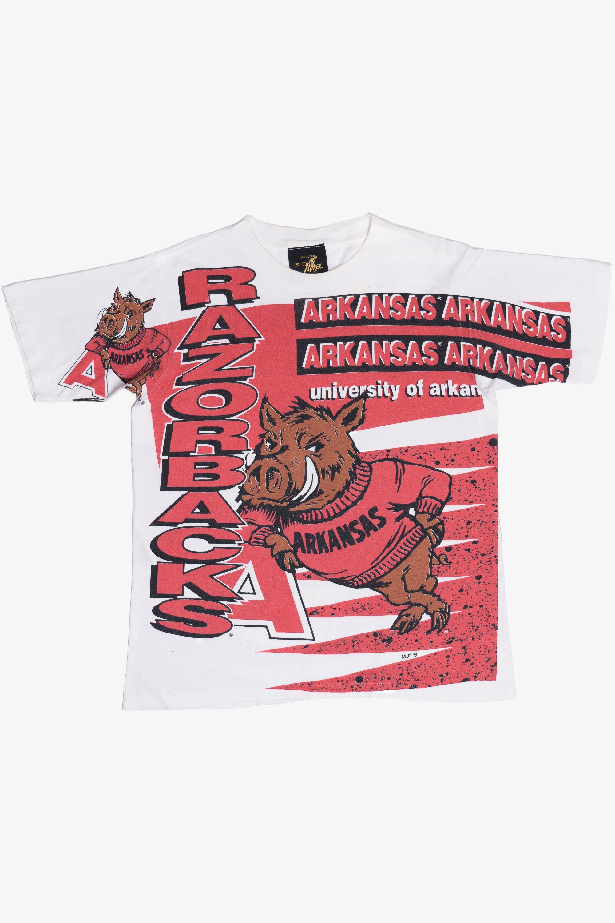 Vintage University Of Arkansas Razorbacks All Over Print T-Shirt (1990s)
