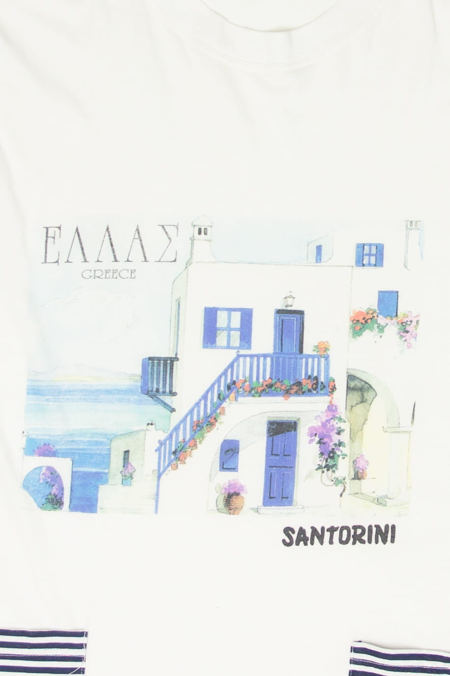 Vintage Greece Santorini Pockets T-Shirt (2000s)