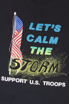 Vintage "Let's Calm The Storm" Support U.S. Troops T-Shirt (1990s)
