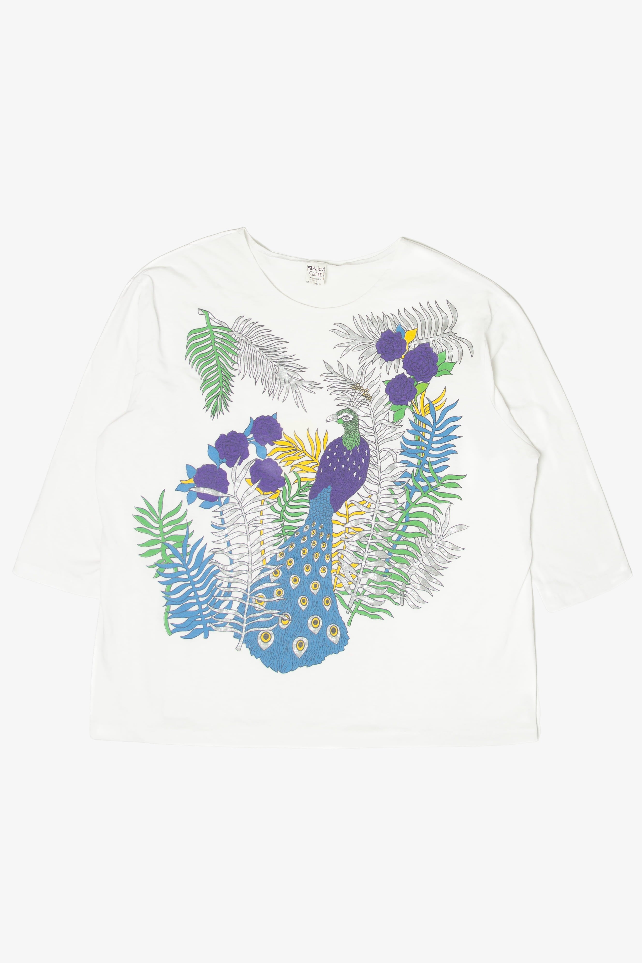 Vintage Peacock  T-Shirt (1990s)