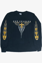 Vintage New Orleans Flame Sleeve Long Sleeve T-Shirt (2000s)