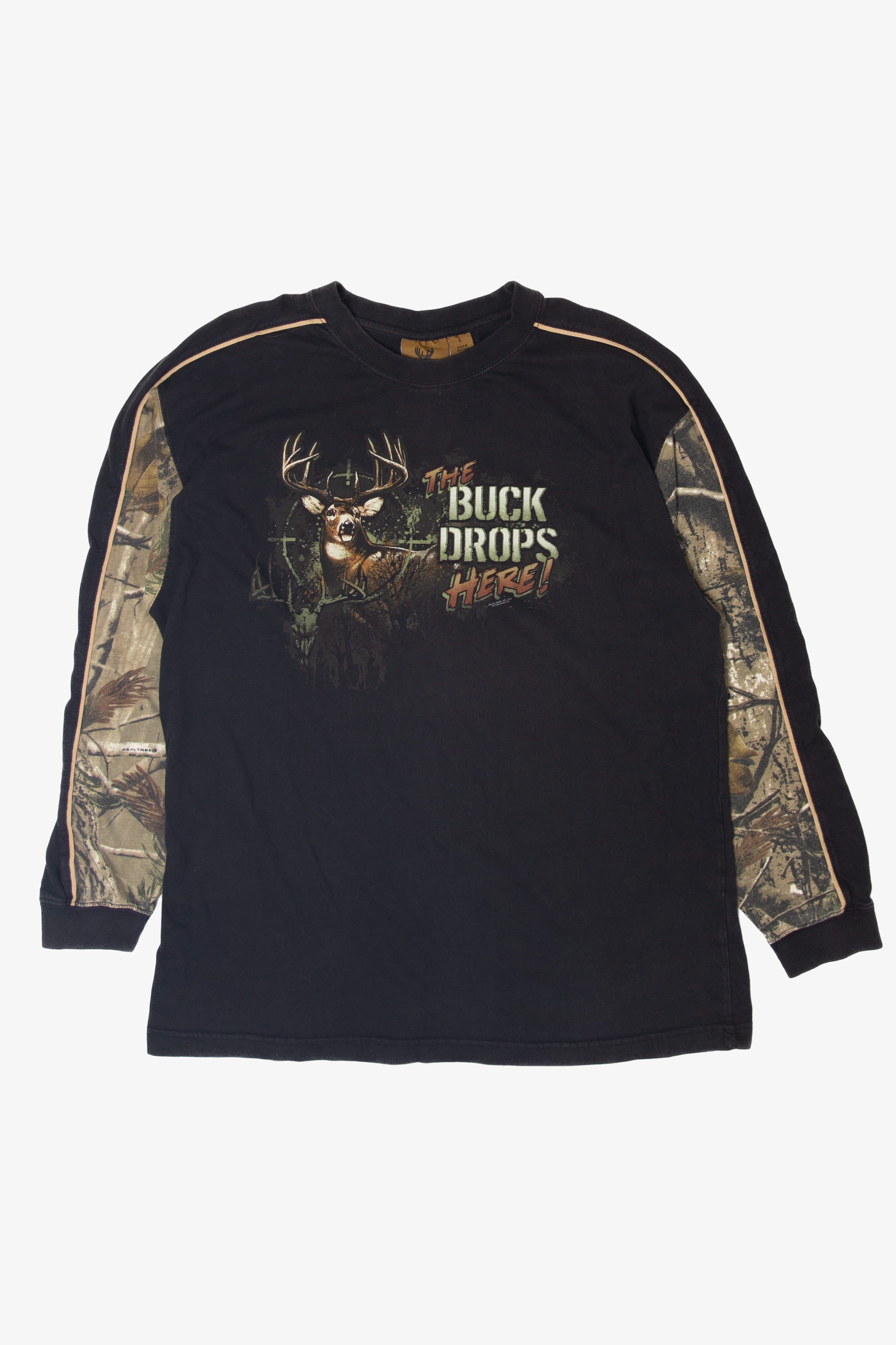 Buckwear "The Buck Drops Here" Long Sleeve T-Shirt (2000s)
