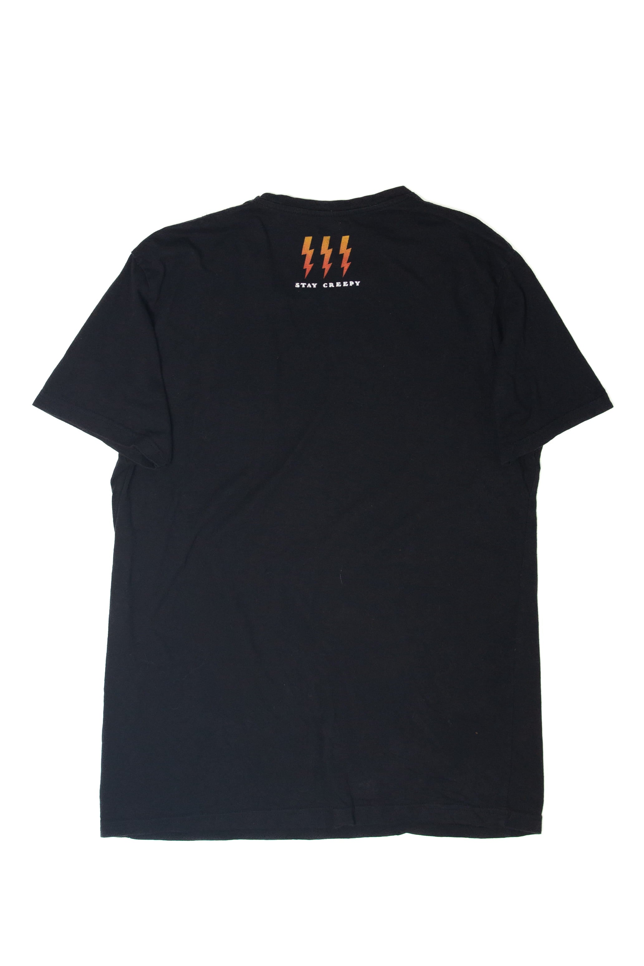 "Stay Creepy" Skull Lightning Bolts T-Shirt