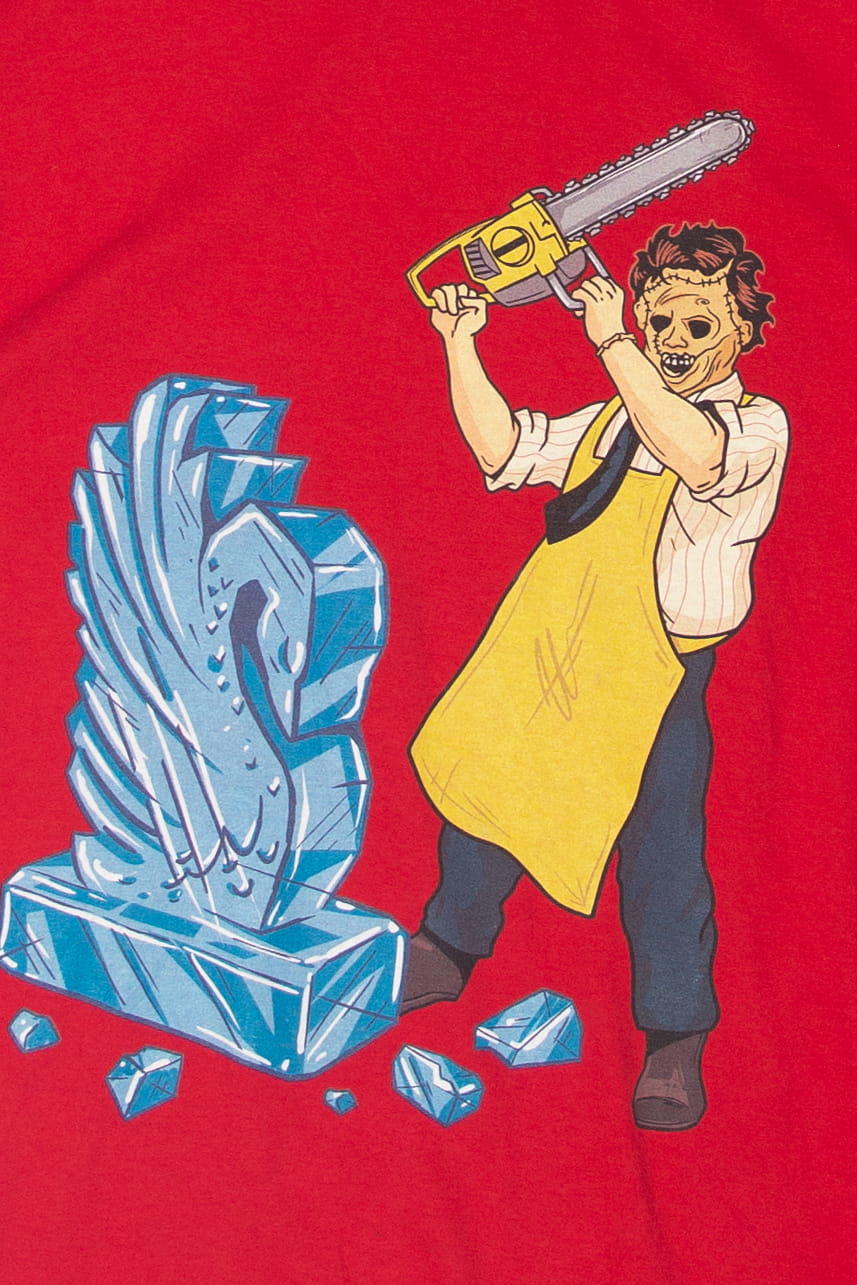 Leather Face Ice Sculpture Texas Chainsaw Massacre T-Shirt