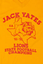 Vintage Jack Yates Lions State Football Champions Texas T-Shirt (1980s)