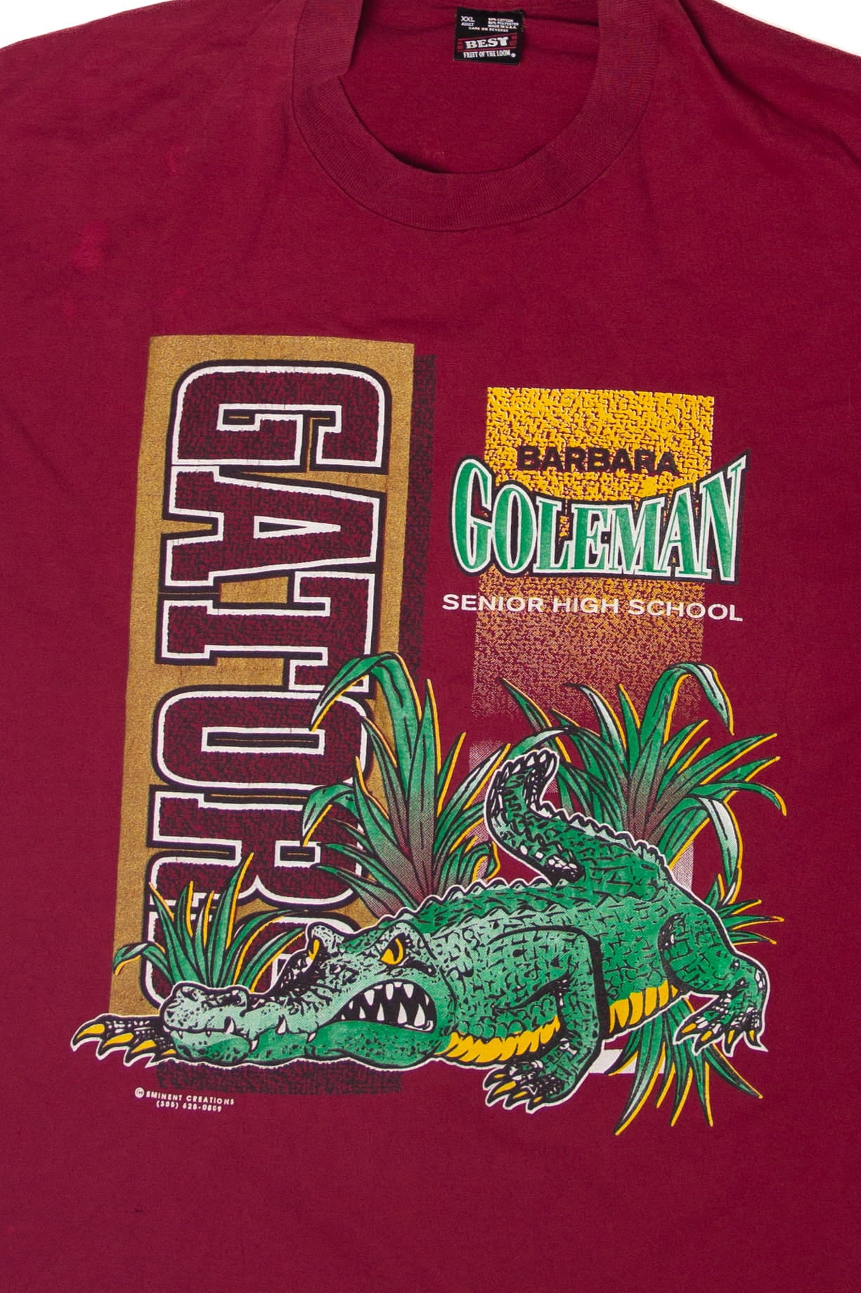 Vintage Gators Barbara Goleman Senior High School T-Shirt (1990s)