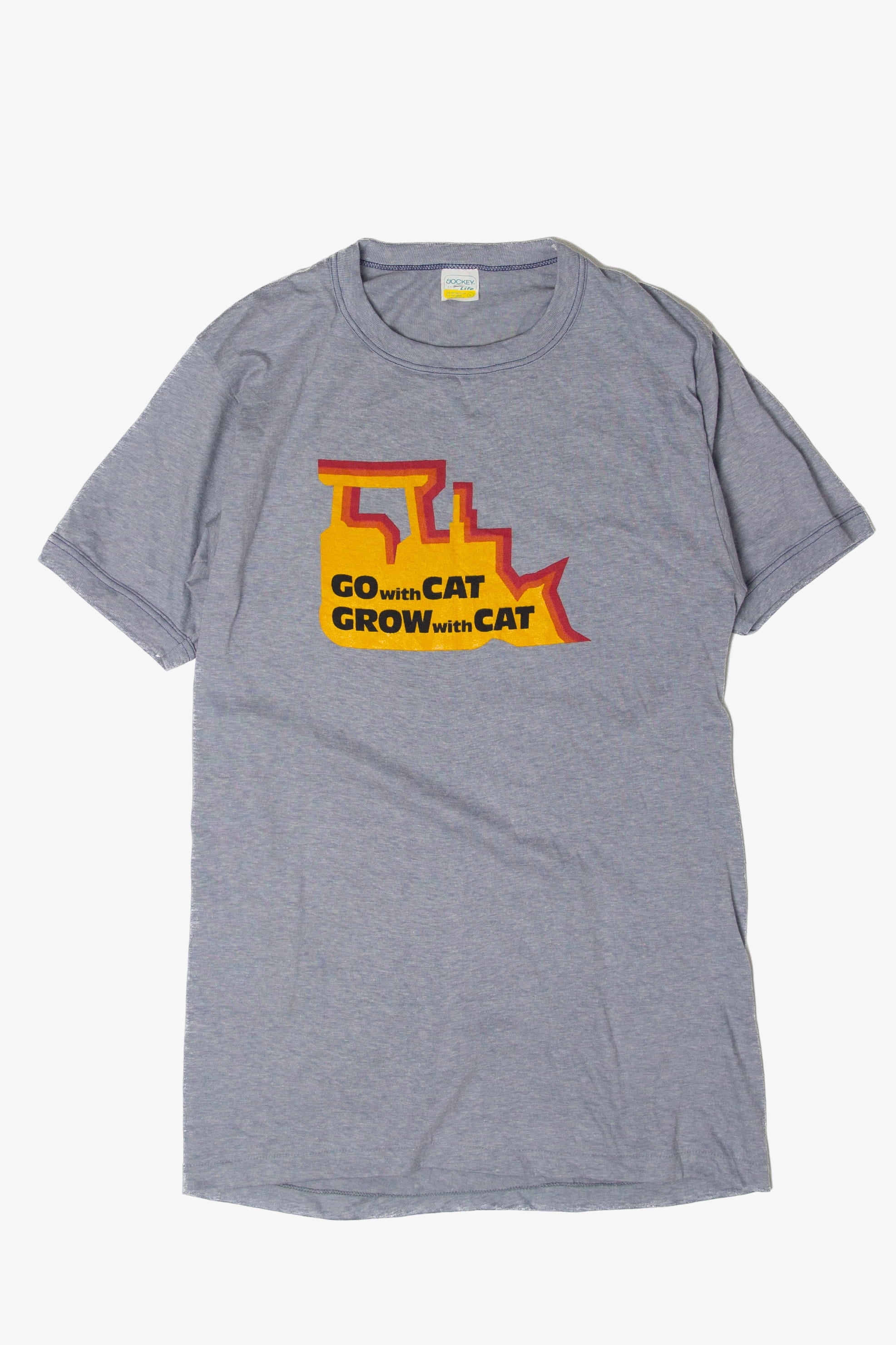 Vintage Go With Cat Grow With Cat T-Shirt (1980s)