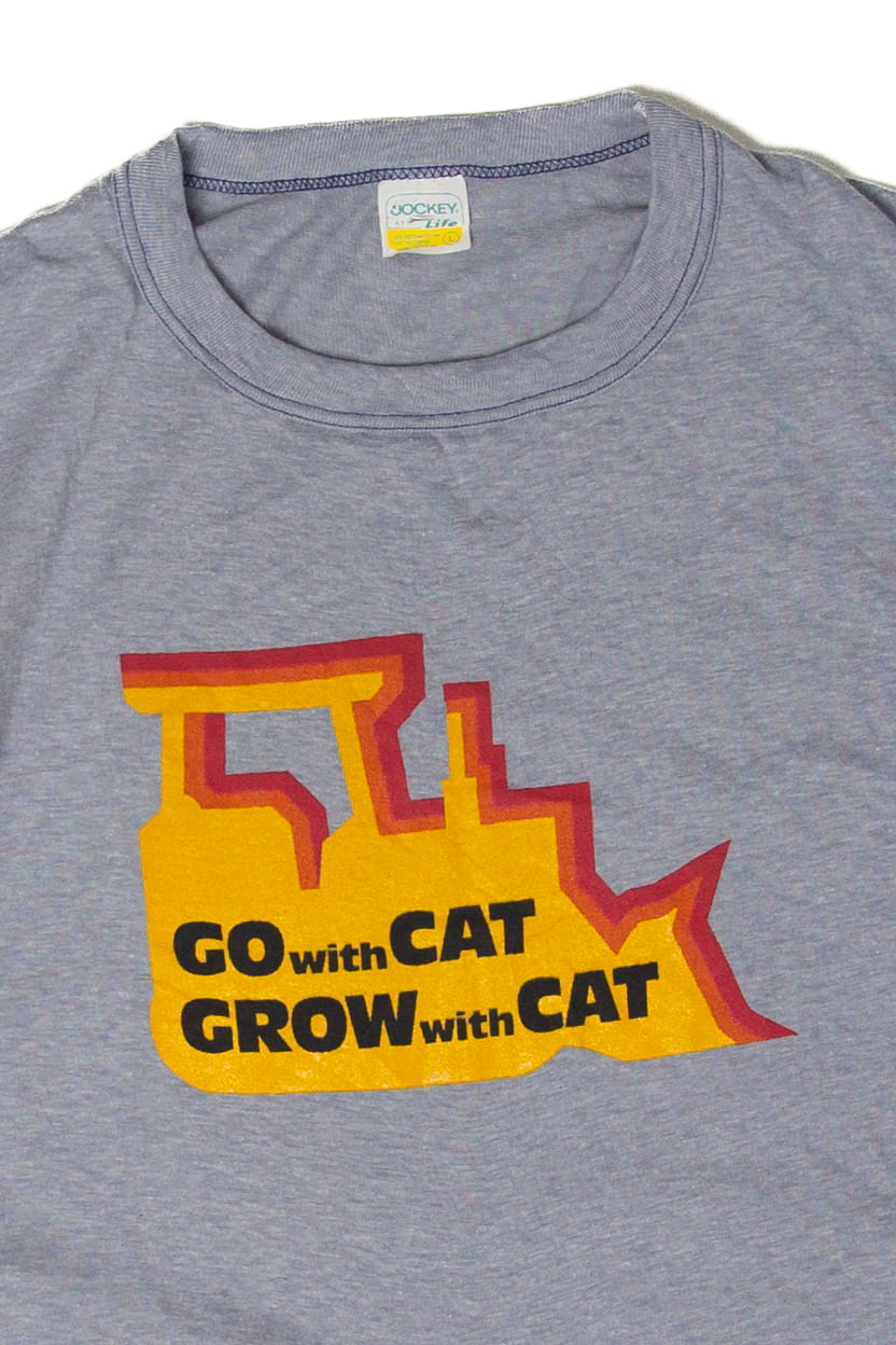 Vintage Go With Cat Grow With Cat T-Shirt (1980s)
