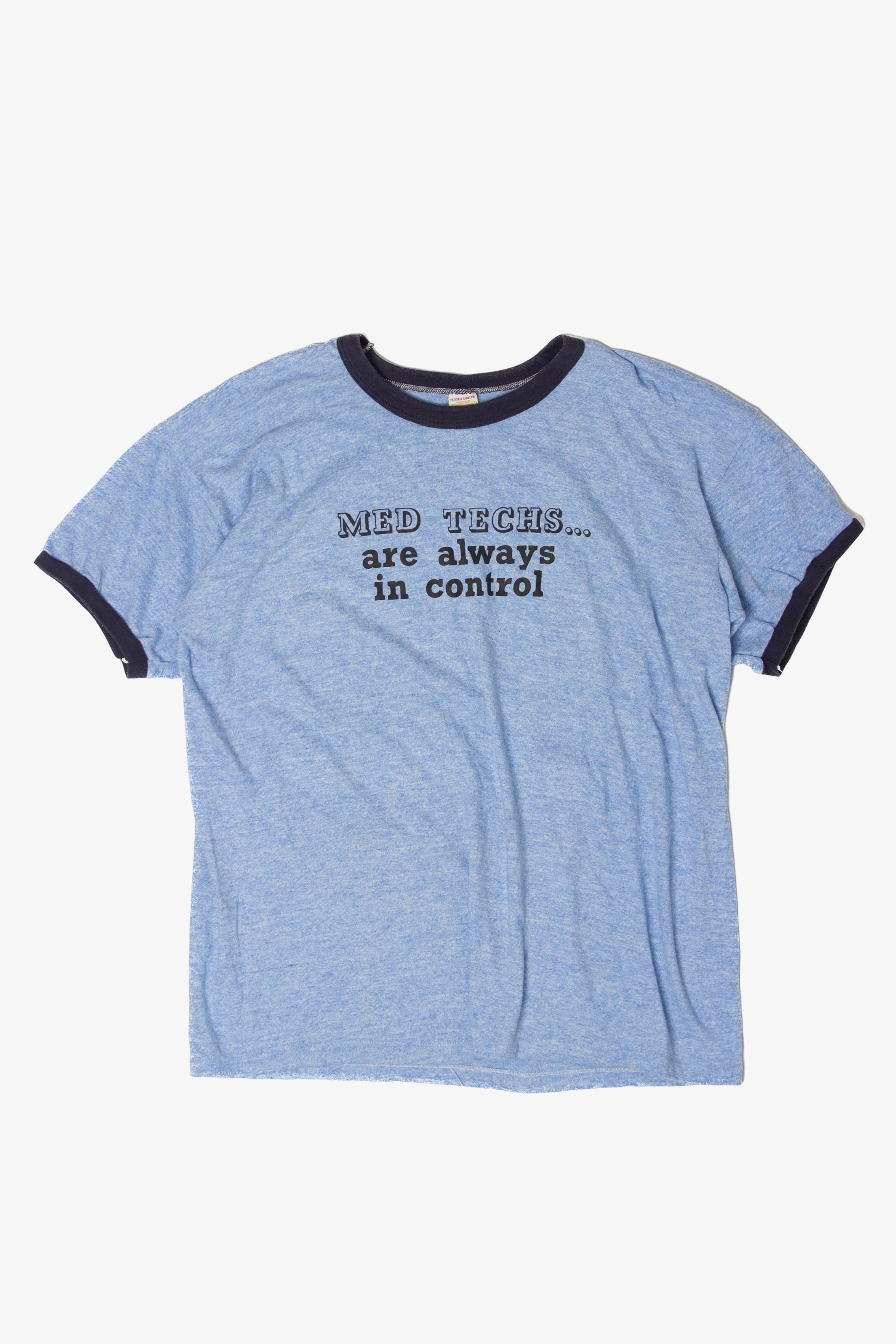 Vintage "Med Techs... Are Always In Control" T-Shirt (1970s)