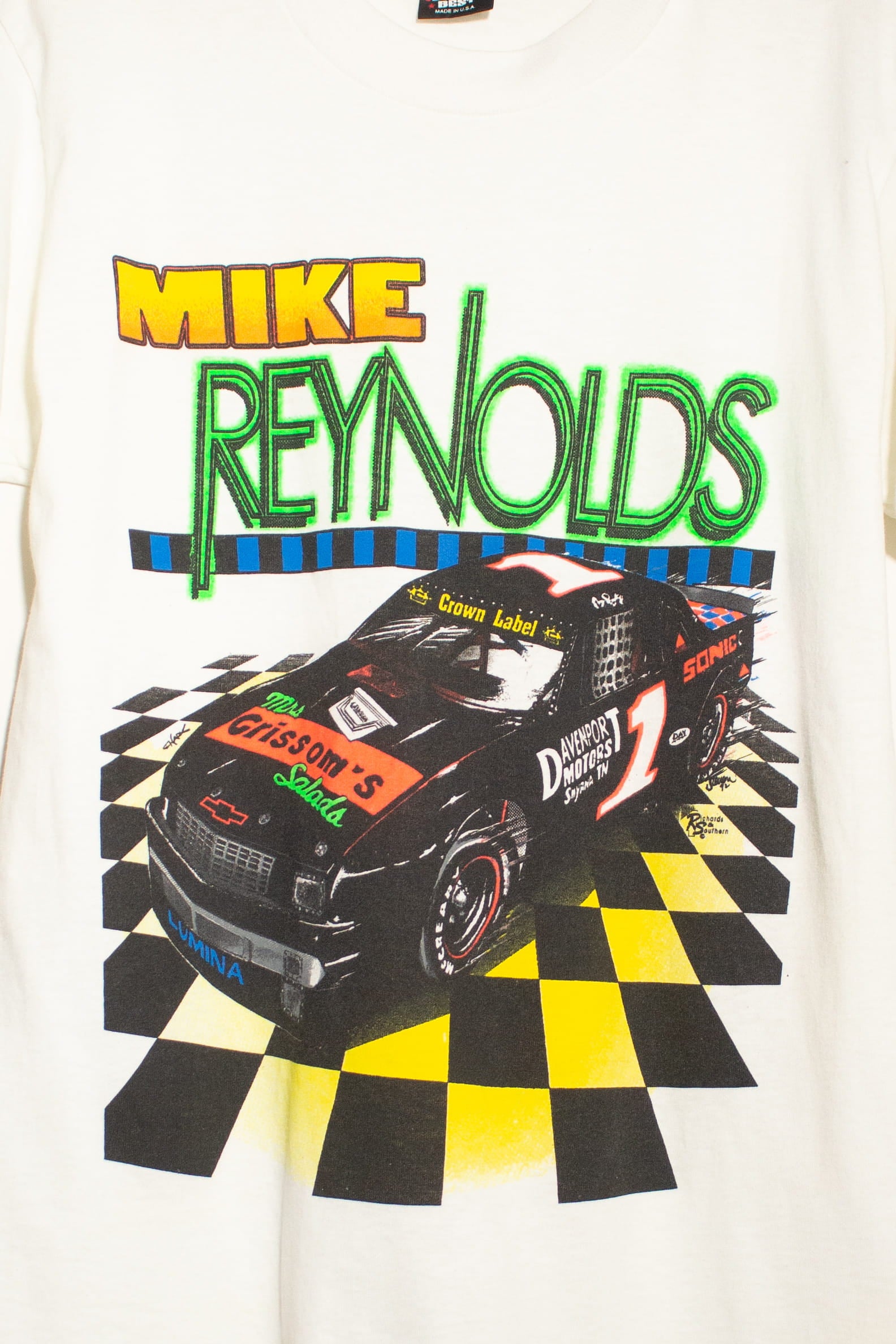 Vintage Mike Reynolds Race Car T-Shirt (1990s)