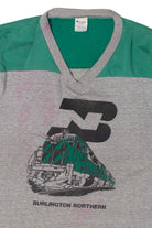 Vintage Burlington Northern Train T-Shirt (1980s)