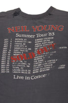 Vintage Neil Young 1983 Summer Tour Distressed T-Shirt (1980s)