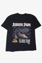 Vintage Jurassic Park Island Tour Isla Nublar Map Classic T-Shirt (1990s)