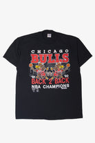 Vintage Chicago Bulls Back 2 Back NBA Champions T-Shirt (1990s)