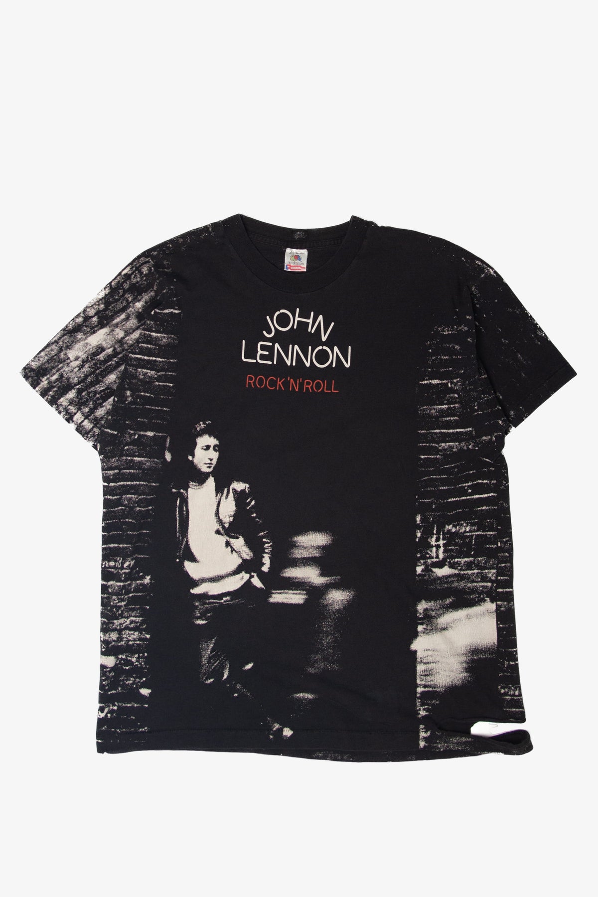 Vintage John Lennon All Over Print Distressed T-Shirt (1990s 