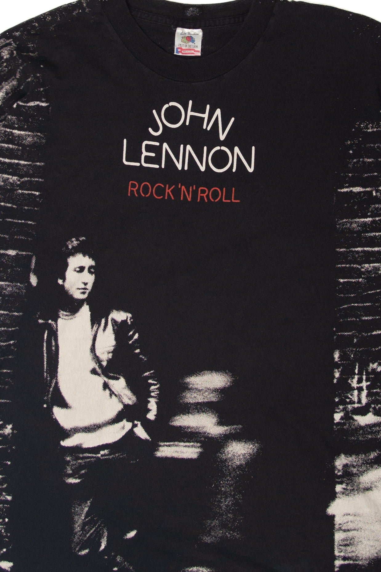 Vintage John Lennon All Over Print Distressed T-Shirt (1990s)