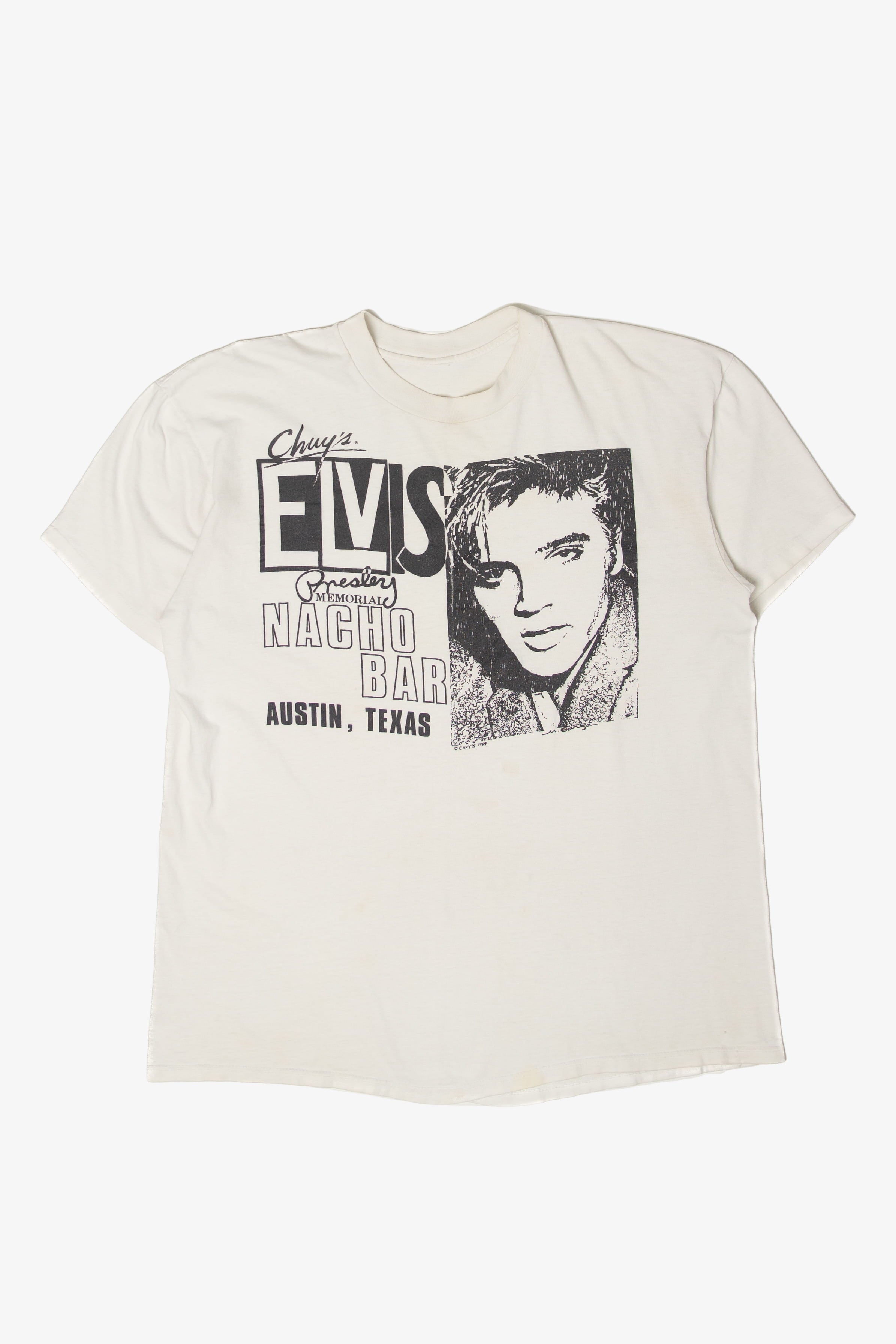 Vintage Elvis Presley Memorial Nacho Bar T-Shirt (1980s)