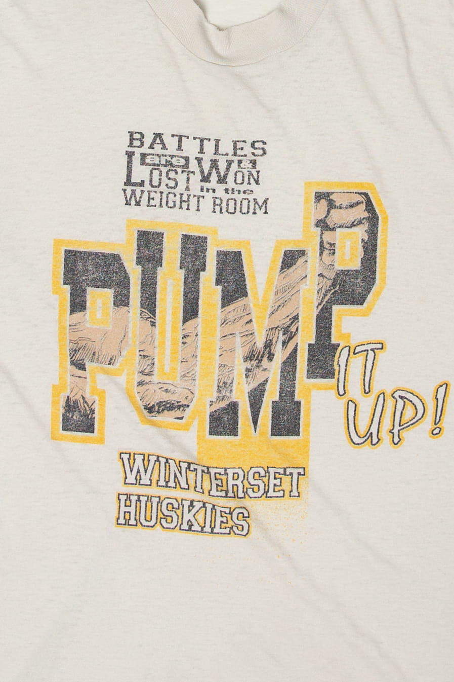 Vintage Winterset Huskies "Pump It Up!" T-Shirt (1990s)