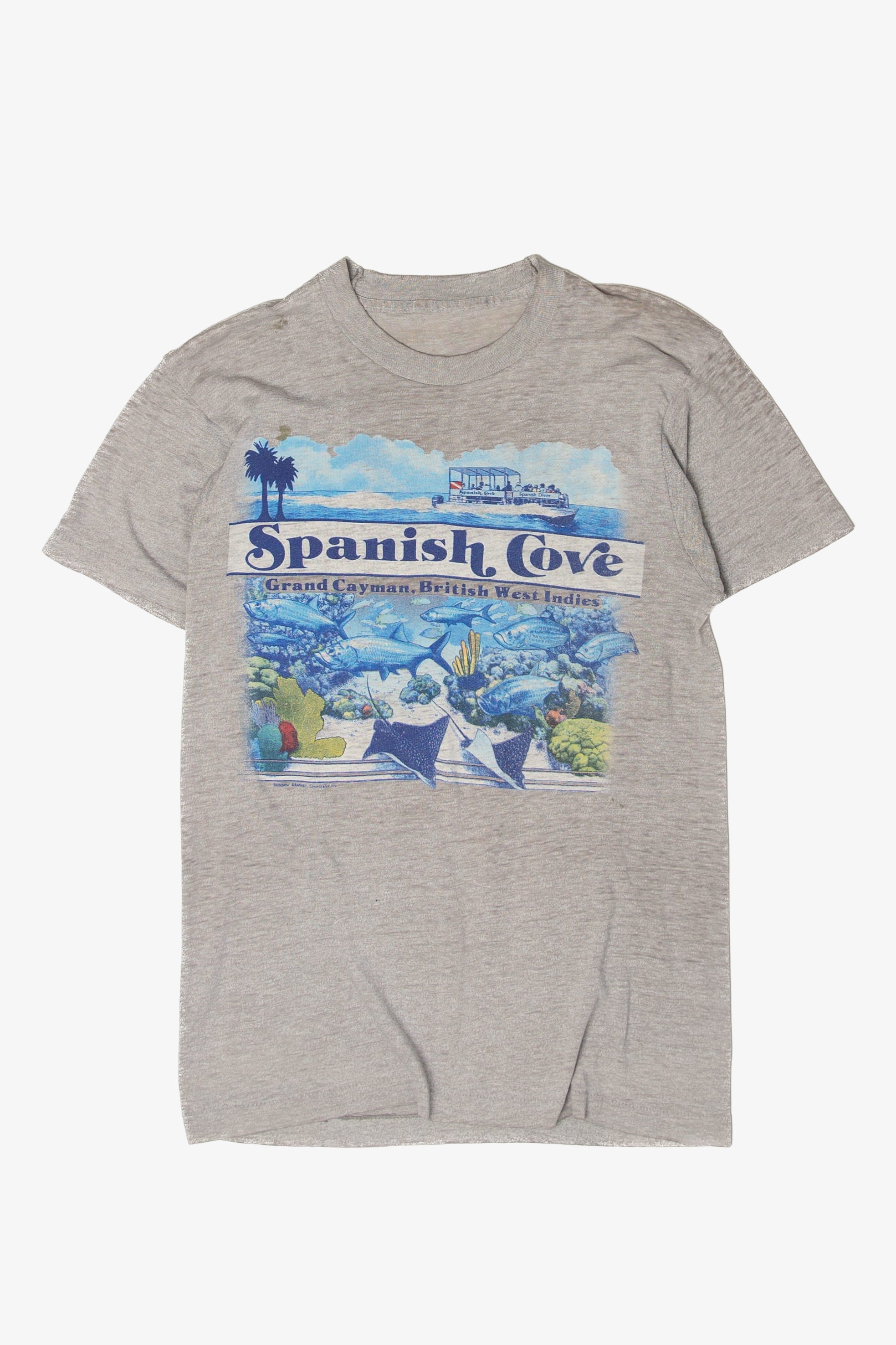 Vintage Distressed Spanish Cove British West Indies T-Shirt (1990s)