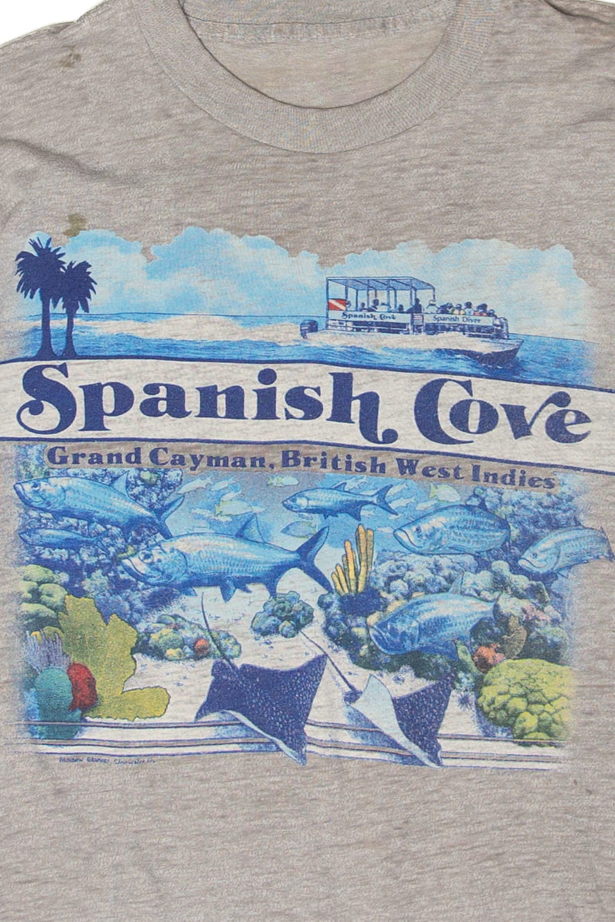 Vintage Distressed Spanish Cove British West Indies T-Shirt (1990s)