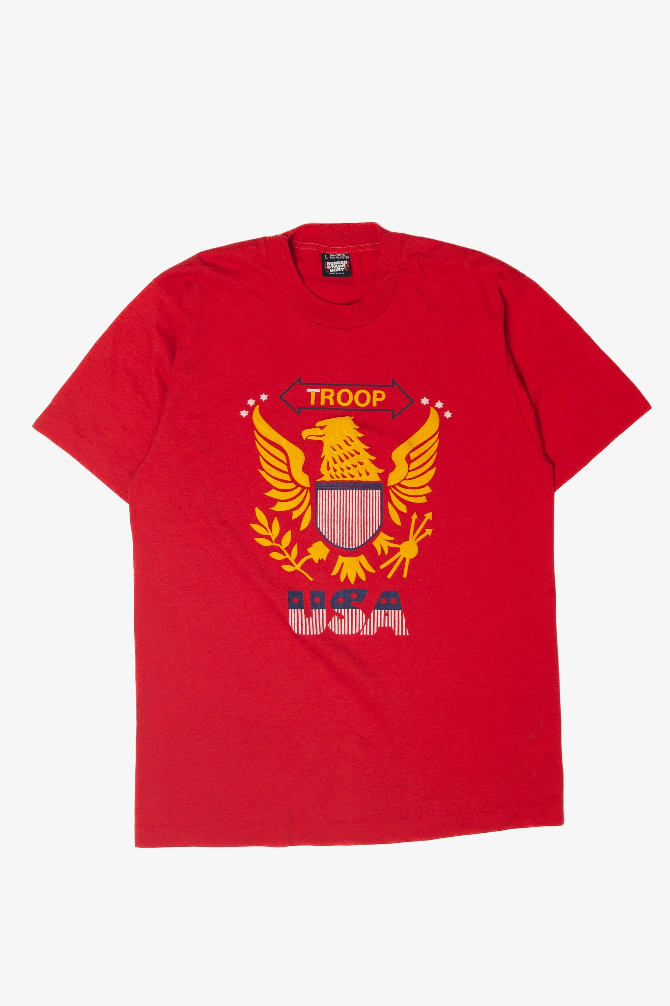 Vintage Troop USA Embossed T-Shirt (1990s)