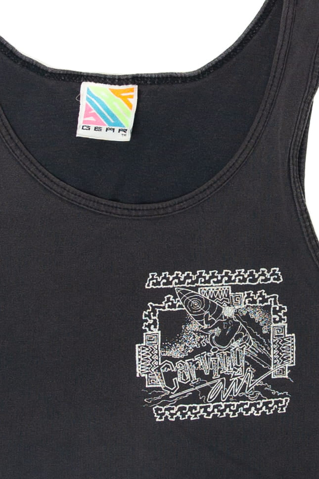 Vintage "Carving Air" Surf Sleeveless T-Shirt (1980s)