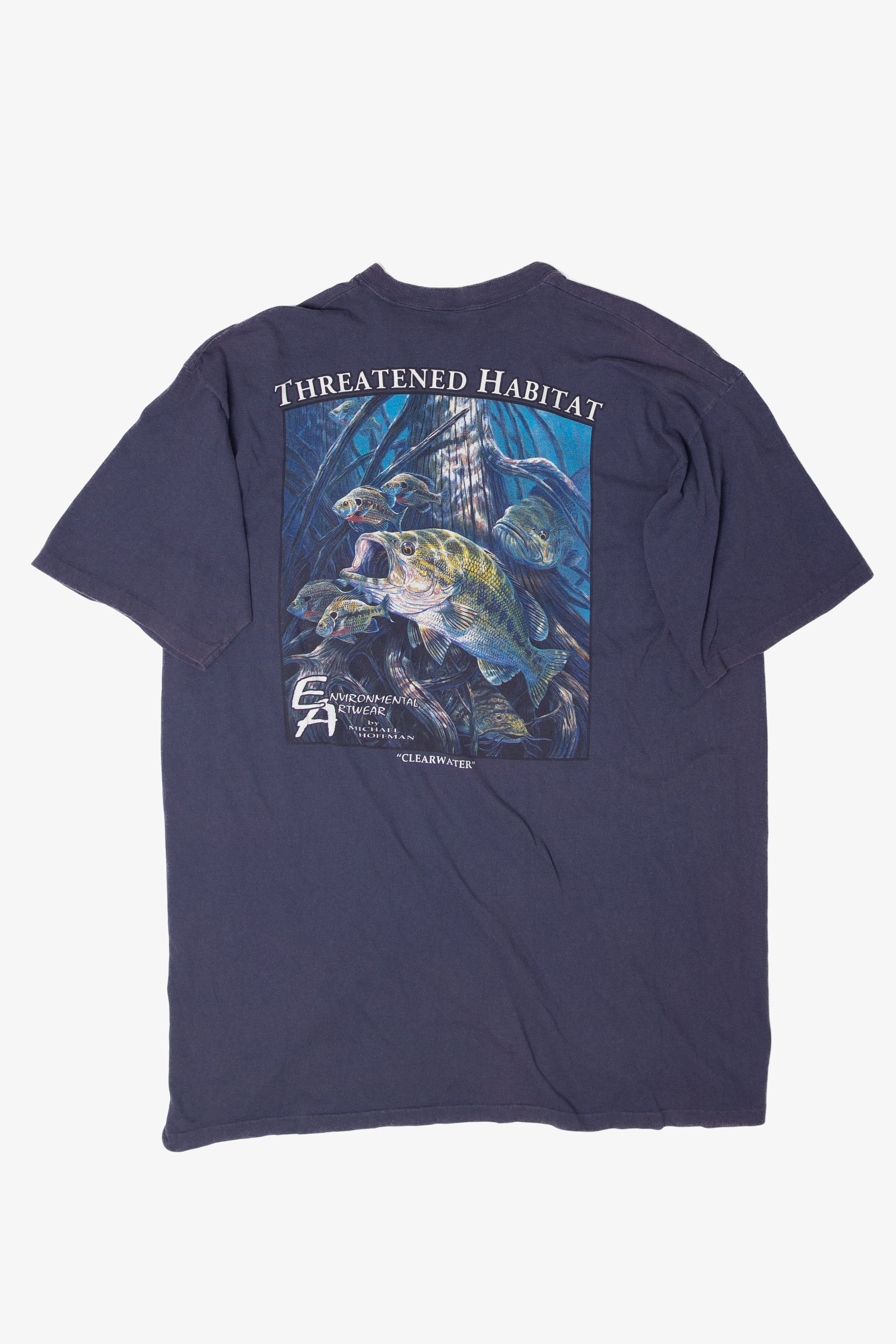 Vintage Lake Fish "Threatened Habitat" T-Shirt (1990s)