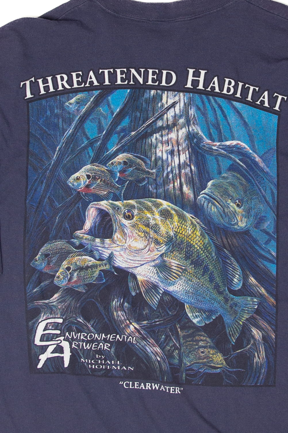 Vintage Lake Fish "Threatened Habitat" T-Shirt (1990s)