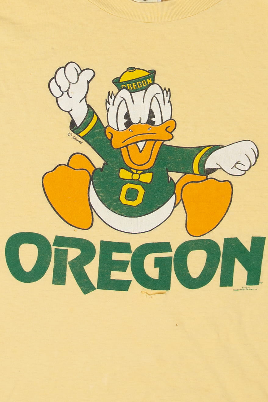 Vintage Distressed Donald Duck Oregon T-Shirt (1990s)