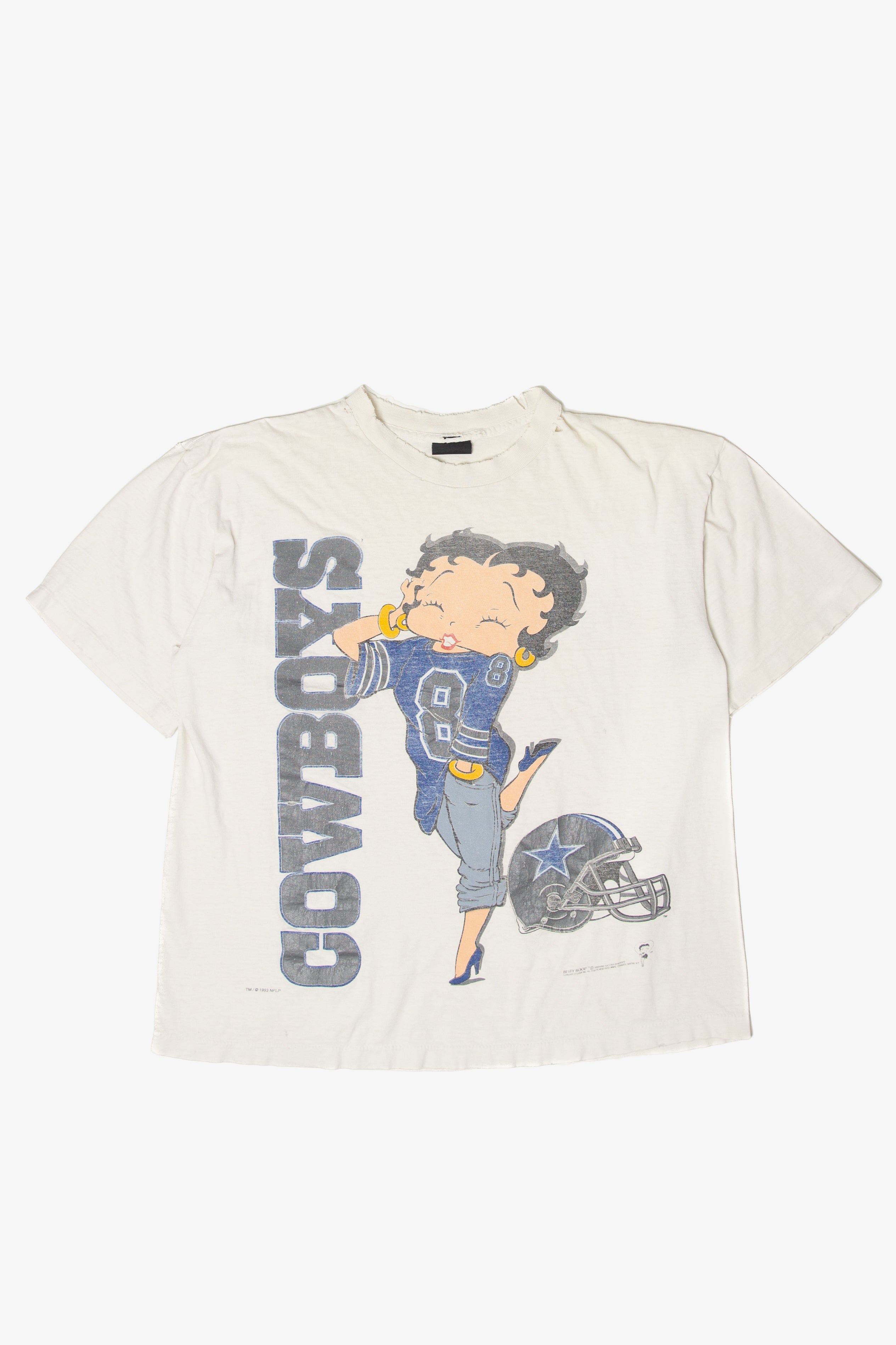 Vintage Betty Boop Dallas Cowboys T-Shirt (1990s)