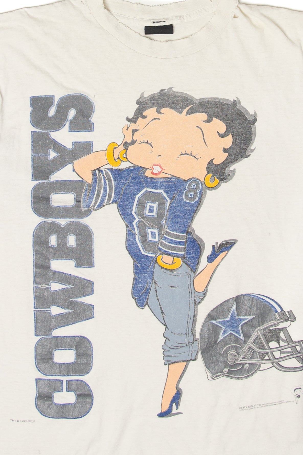 Vintage Betty Boop Dallas Cowboys T-Shirt (1990s)