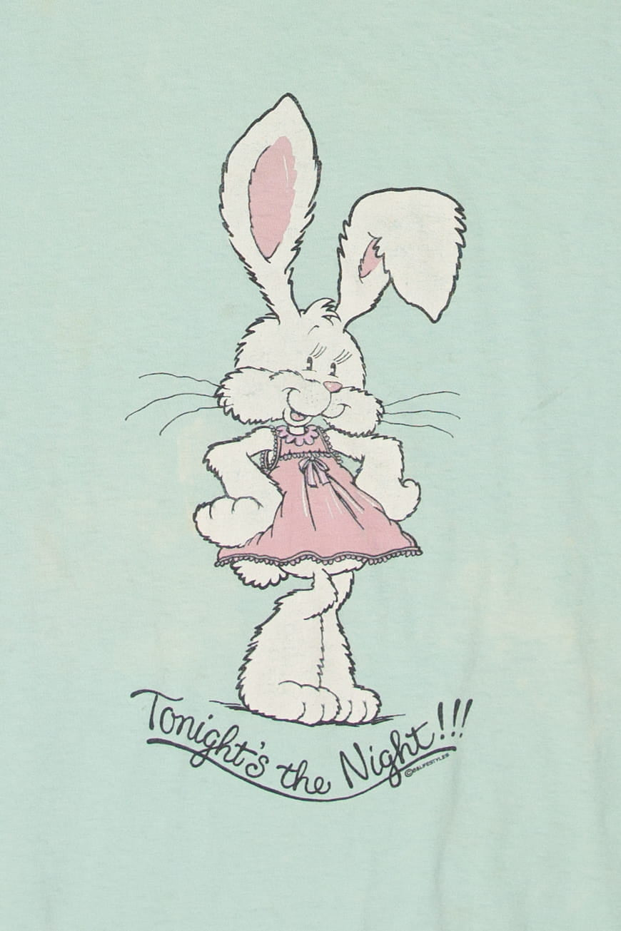 Vintage Distresses "Tonight's The Night" Pajama T-Shirt (1980s)