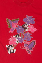 Vintage Kitties And Butterflies T-Shirt (2000s)