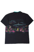 Vintage Dolphins Wrap Around T-Shirt (1990s)