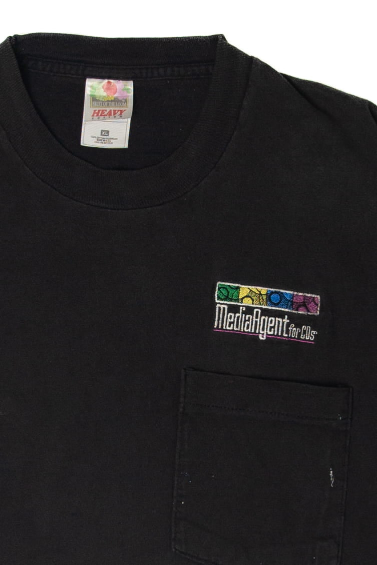 Vintage Media Agent Pocket T-Shirt (1990s)