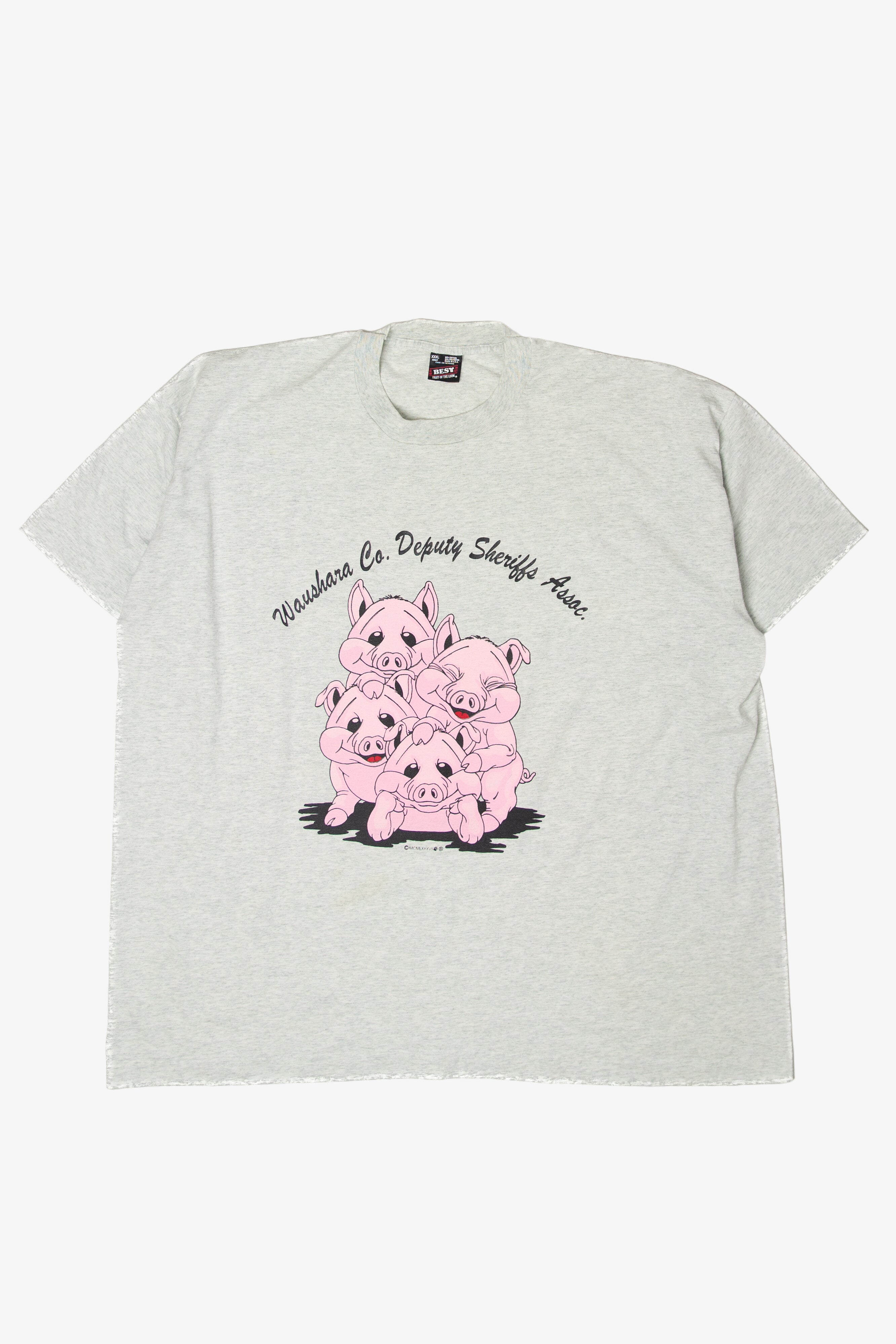 Vintage Waushara County Deputy Sheriffs Association T-Shirt (1990s)