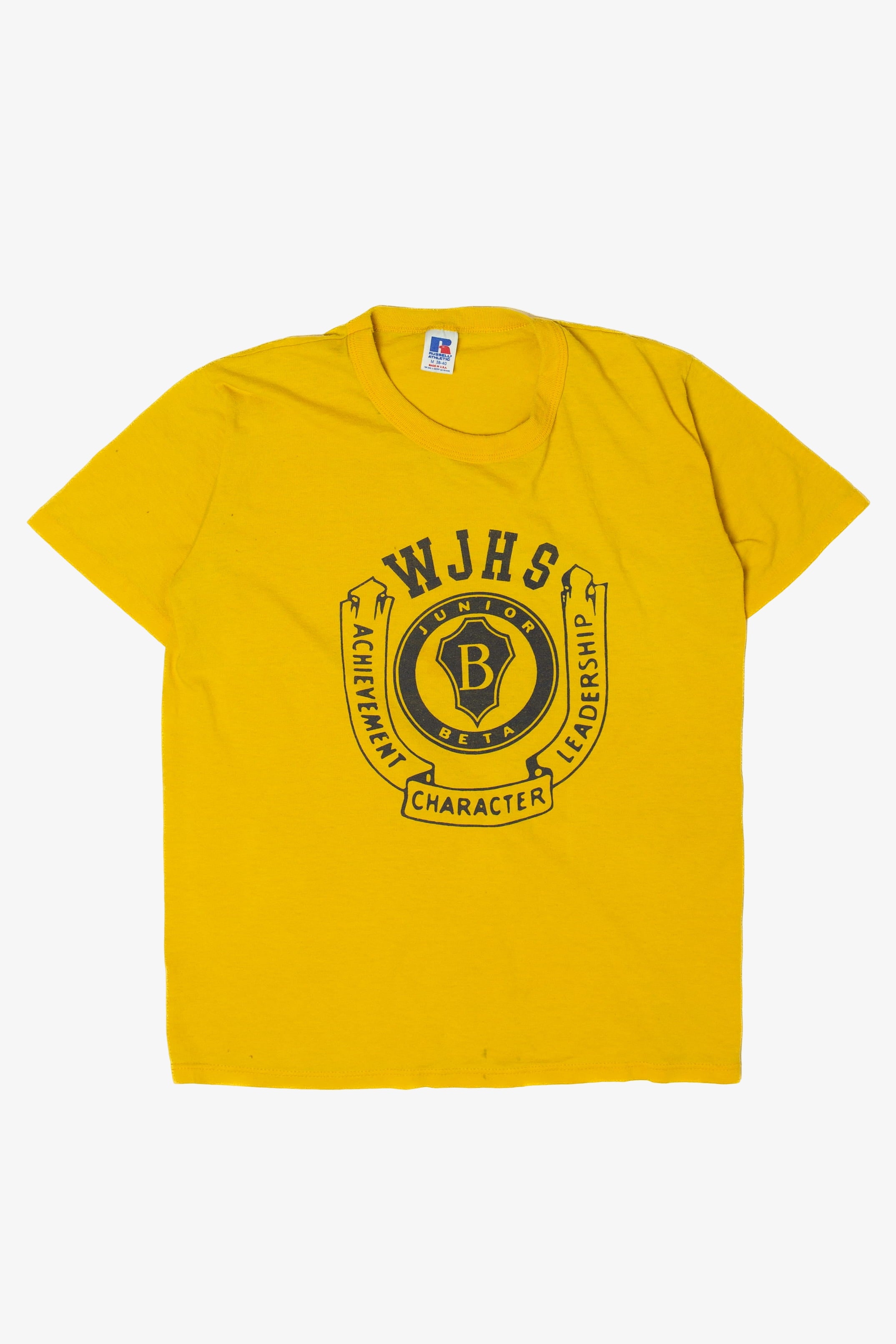 Vintage WJHS Junior Beta Achievement Character Leadership T-Shirt (1990s)