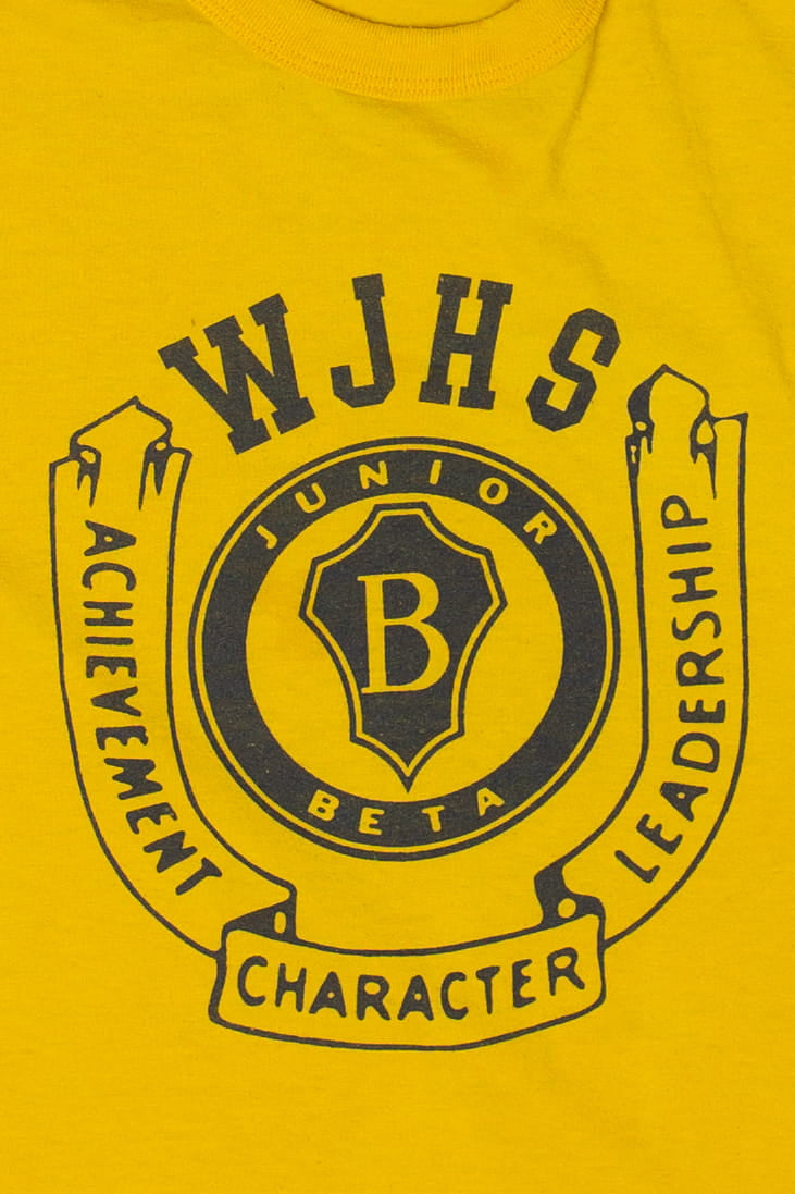 Vintage WJHS Junior Beta Achievement Character Leadership T-Shirt (1990s)