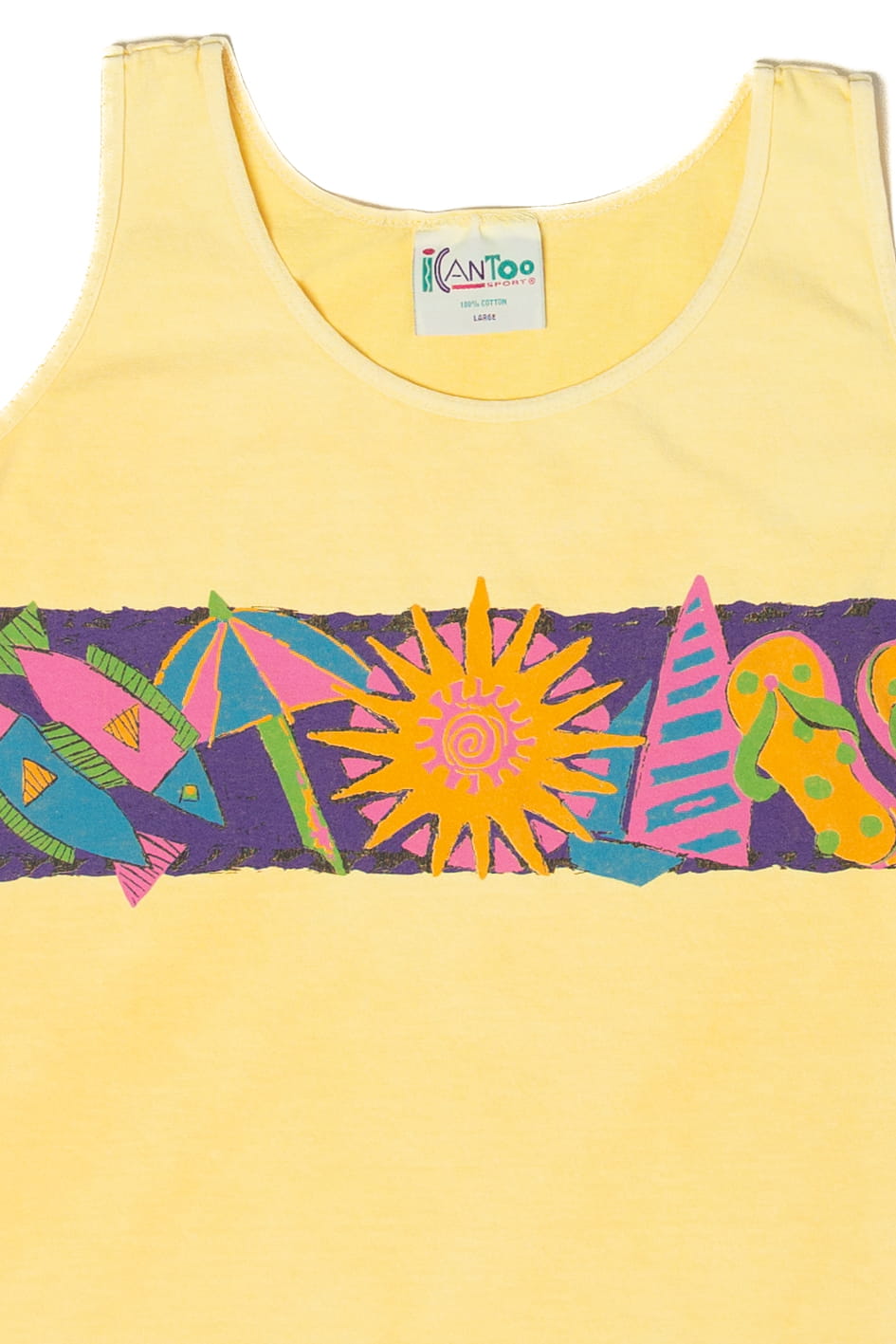 Vintage I Can Too Sleeveless T-Shirt (1990s)