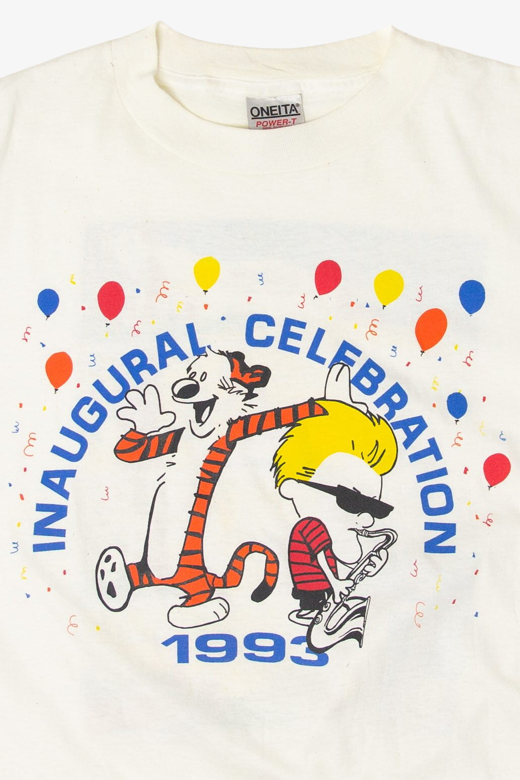 Vintage Clinton And Hobbes Parody T-Shirt (1990s)