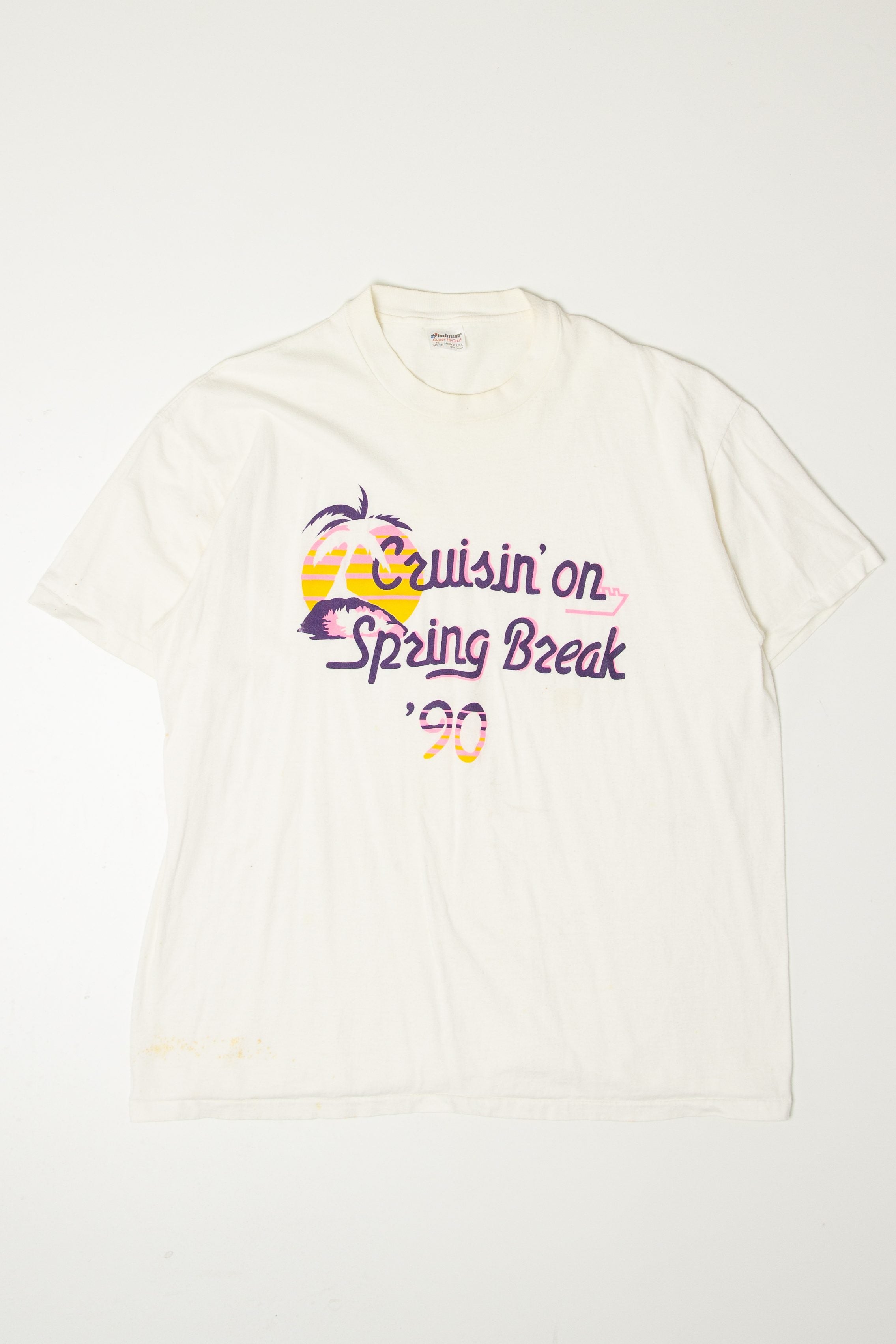 Vintage Cruisin' On Spring Break '90 T-Shirt (1990s)