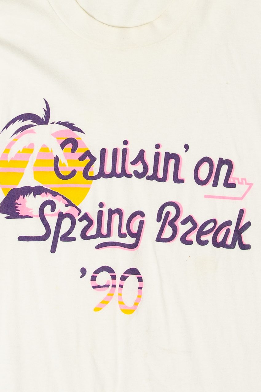 Vintage Cruisin' On Spring Break '90 T-Shirt (1990s)